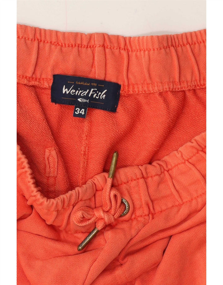 Weird Fish Herren-Sportshorts, Größe L, Orange