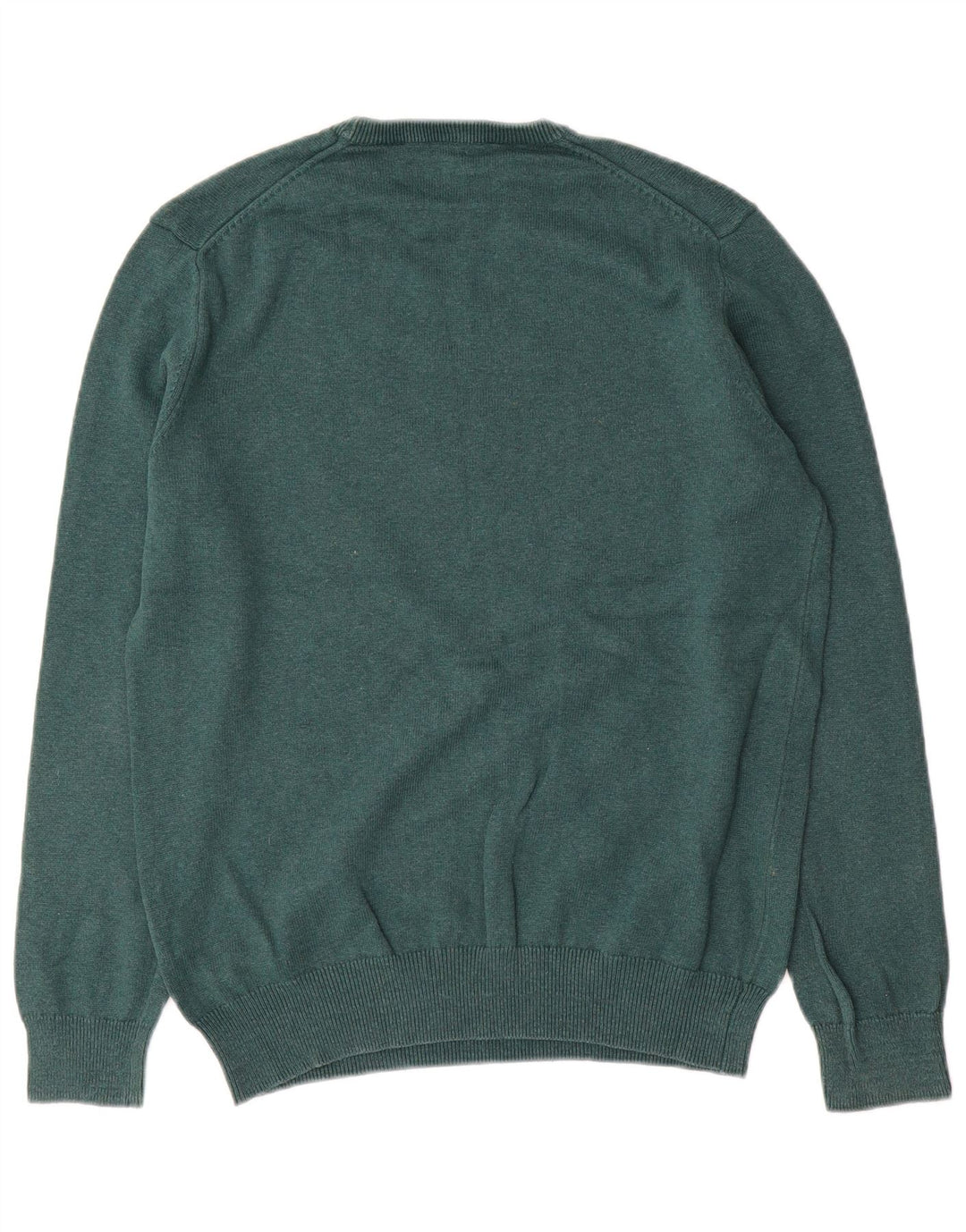 Crew Clothing Herren-Pullover aus mittelgrüner Baumwolle