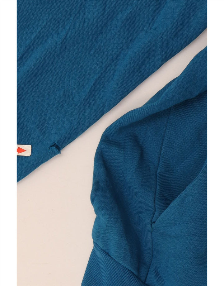 Puma Jungen Kapuzenpullover mit grafischem Reißverschluss, 13–14 Jahre, Blau