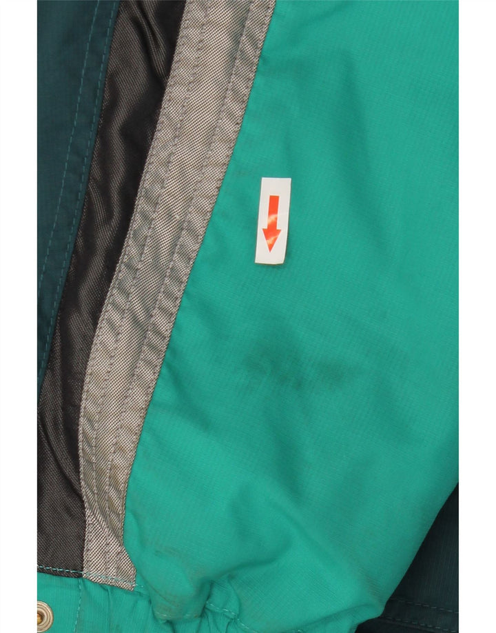 Ellesse Herren-Windbreakerjacke mit Kapuze, UK 38, Mittelgrün, Farbblock