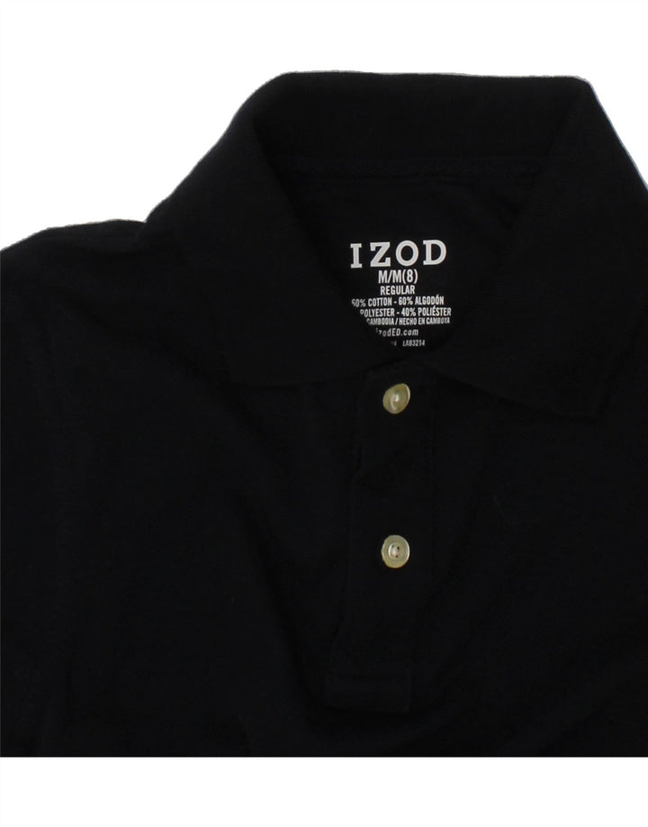 IZOD Boys Polo Shirt 7-8 Years Medium  Navy Blue Cotton Vintage Izod and Second-Hand Izod from Messina Hembry 