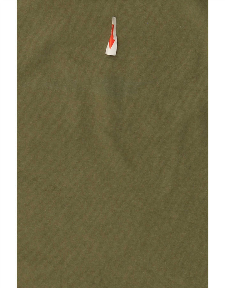 Quiksilver Herren-T-Shirt mit normaler Passform und Grafik, mittlere Khaki-Baumwolle