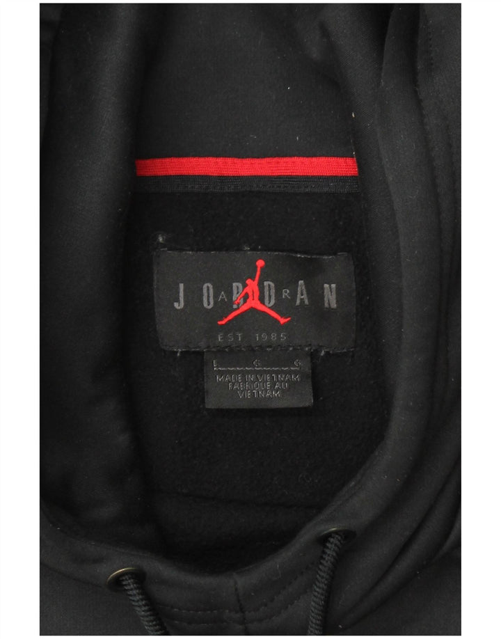 JORDAN Herren Dri Fit Kapuzenpullover, Größe L, Schwarz, Polyester