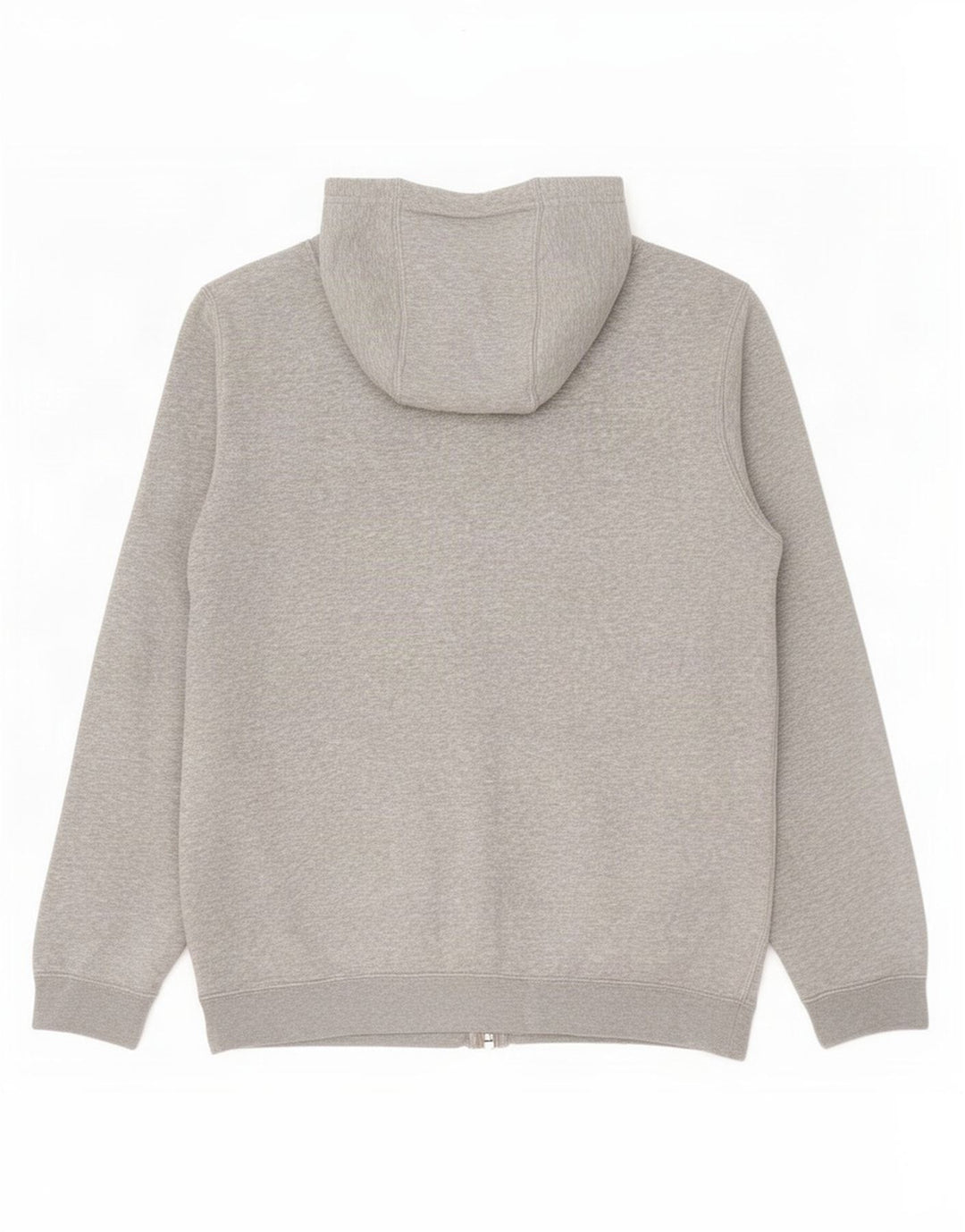 Nike Herren-Kapuzenpullover mit Reißverschluss, mittelgraue Baumwolle