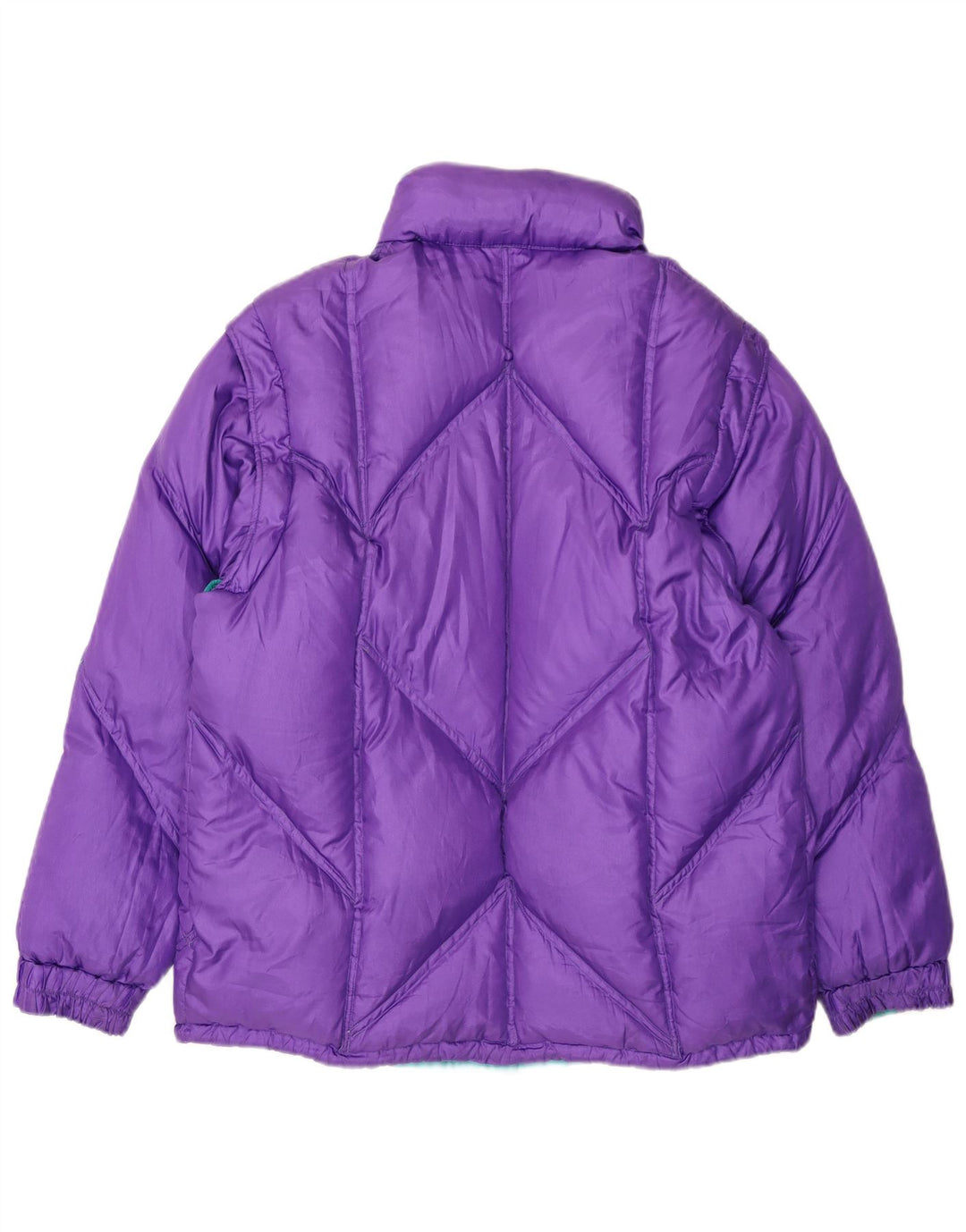 Dolomite Womens Hooded Reversible Wattierte Jacke UK 16 Large Blau Polyester