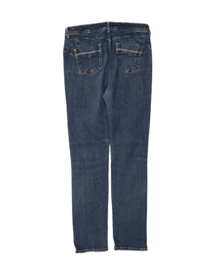 Marks & Spencer Damen Per Una Slim Jeans UK 12 Medium W28 L30 Blaue Baumwolle