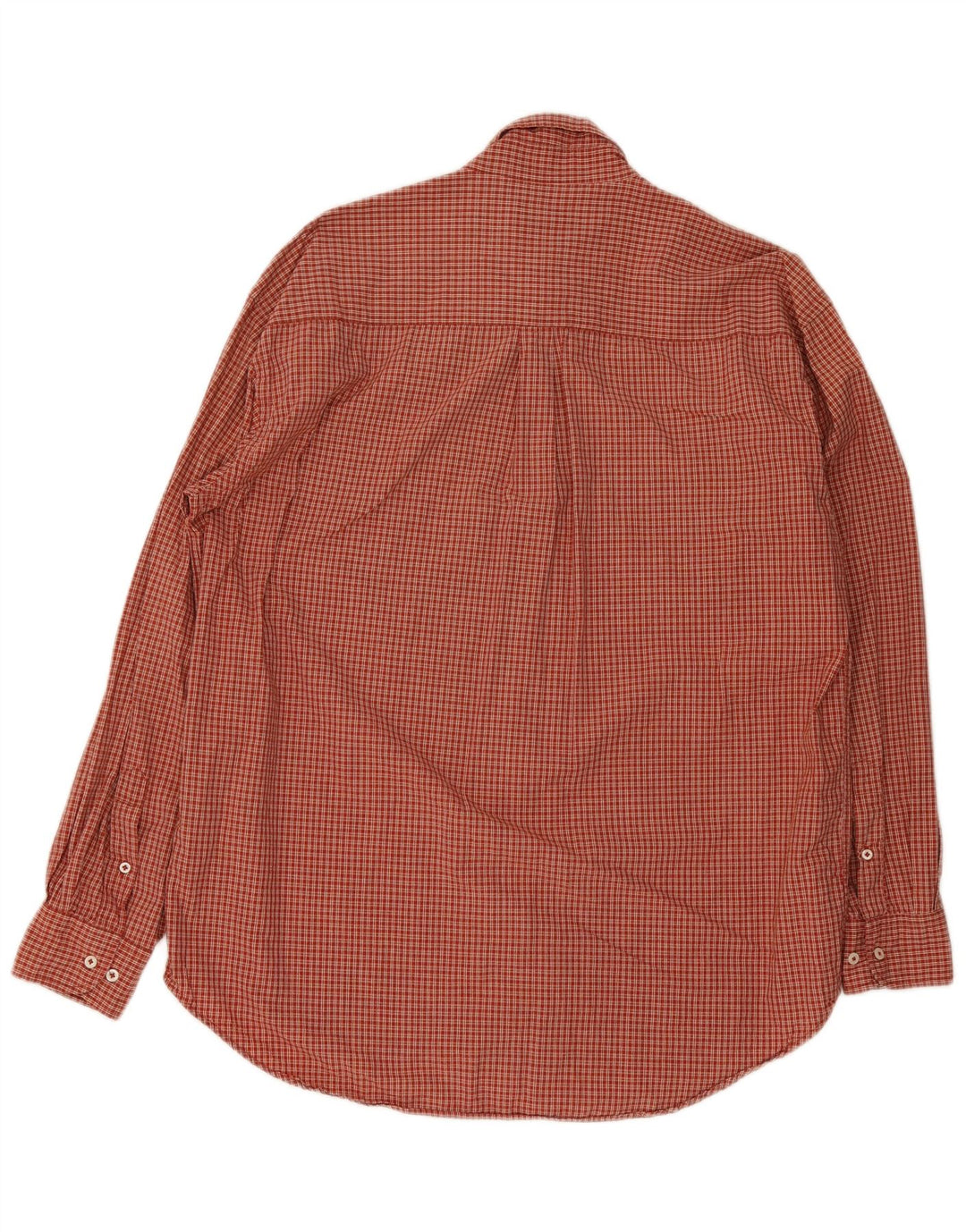 Kappa Herrenhemd, großes rotes Gingham-Baumwollhemd