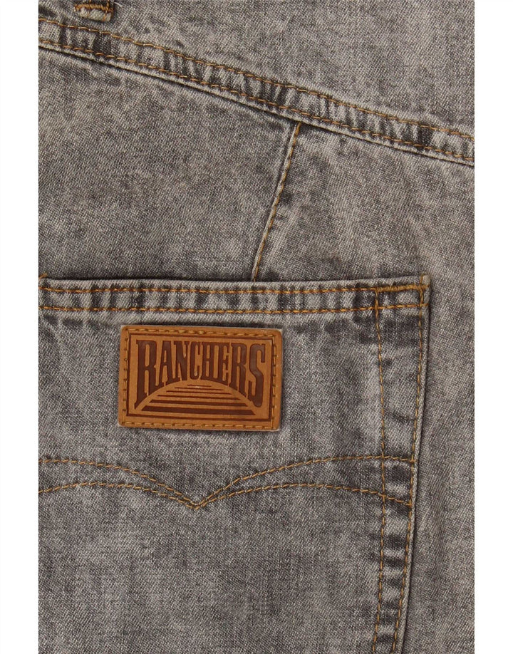 Vintage Damen Jeansrock W28 Mittelgrau