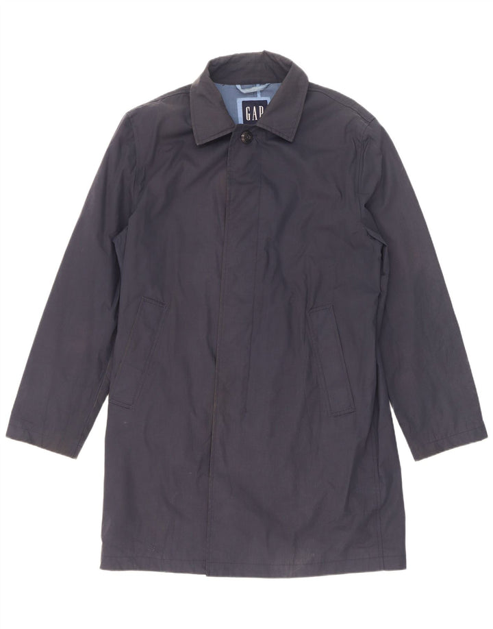 Gap Herrenmantel UK 36 Small Marineblau Polyester