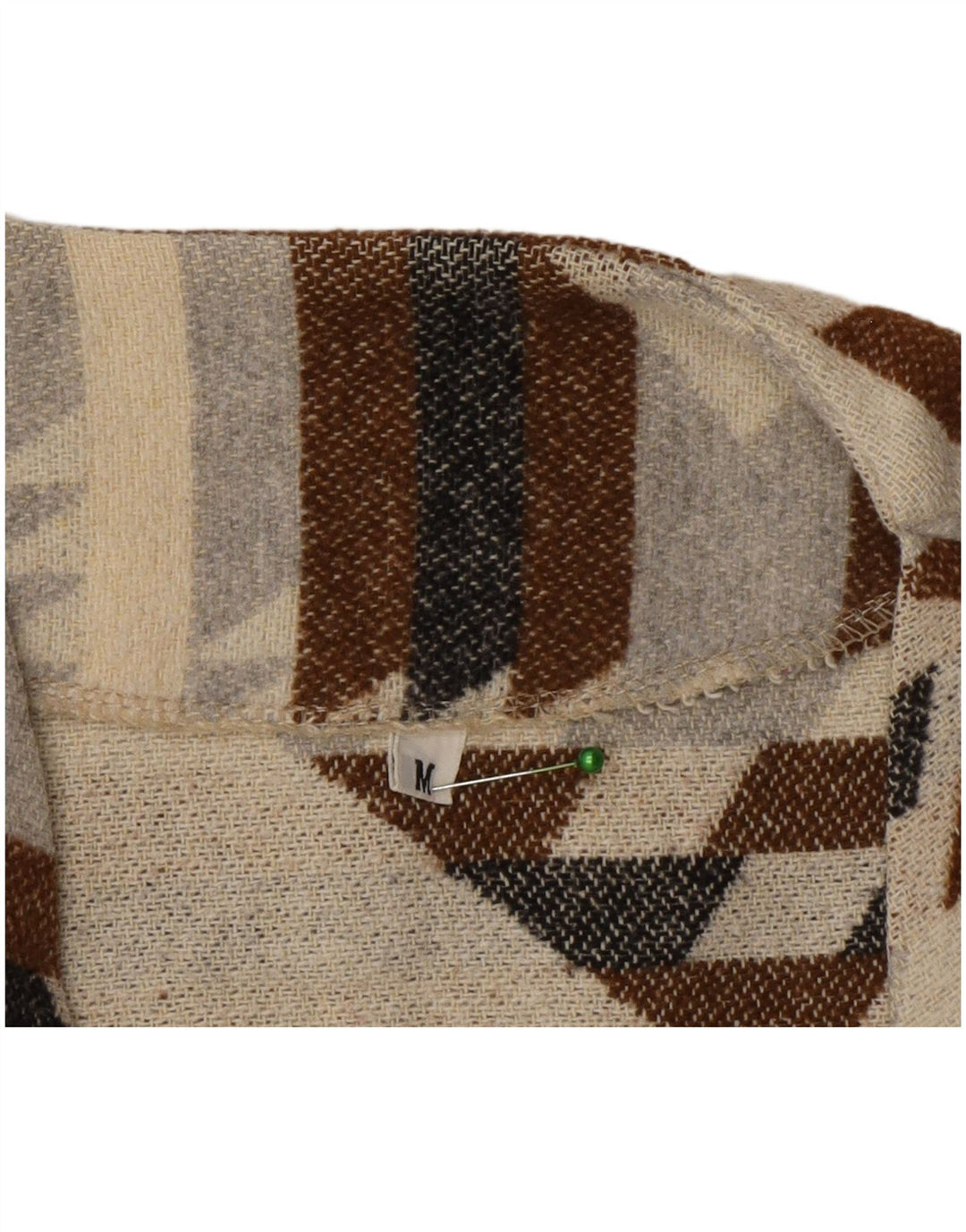 Vintage Herren Cardigan Pullover Medium Mehrfarbig Geometrisch Aztekisch