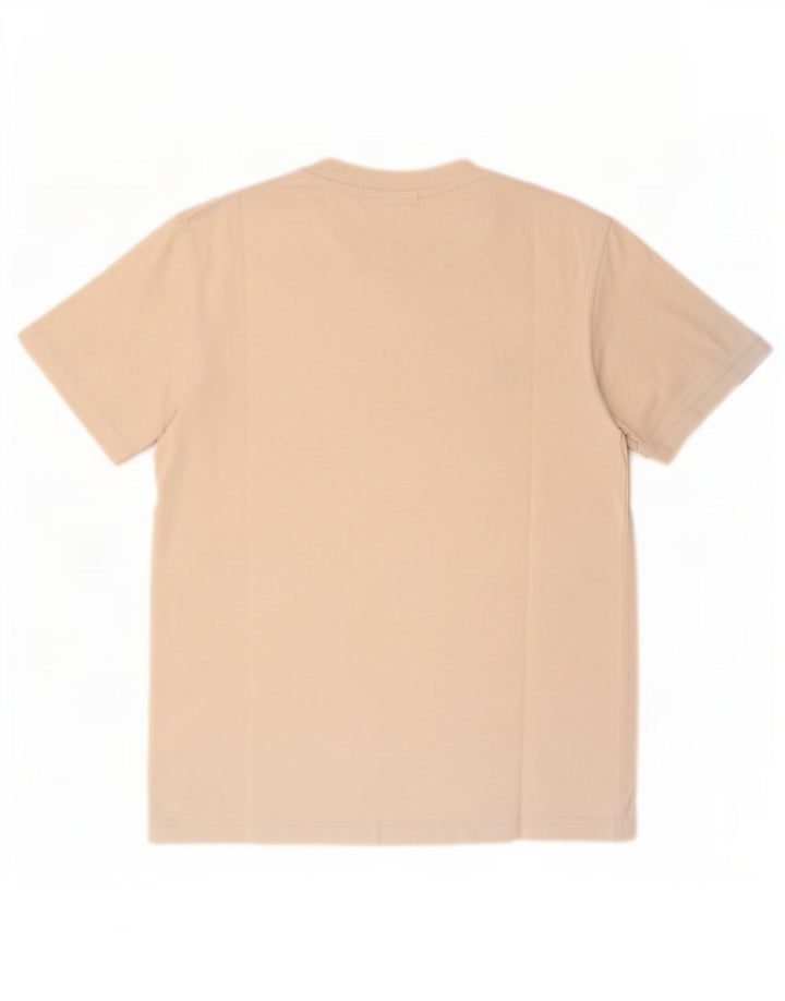 Timberland Herren T-Shirt Top Small Beige Baumwolle