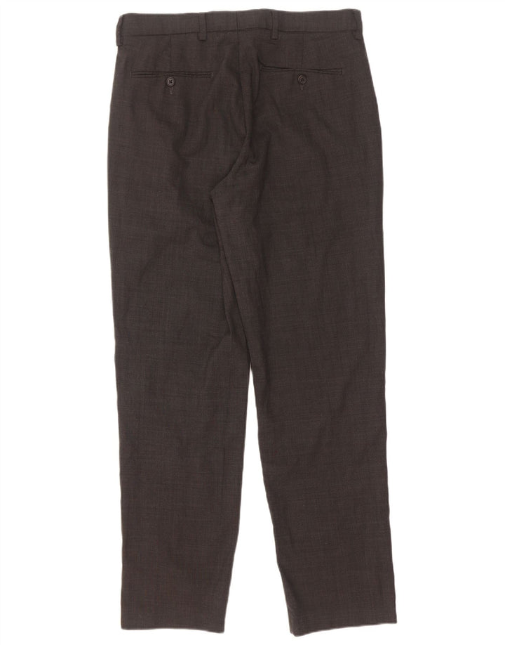 Marks & Spencer Herren-Anzughose in normaler Passform, W32, L31, graue Wolle