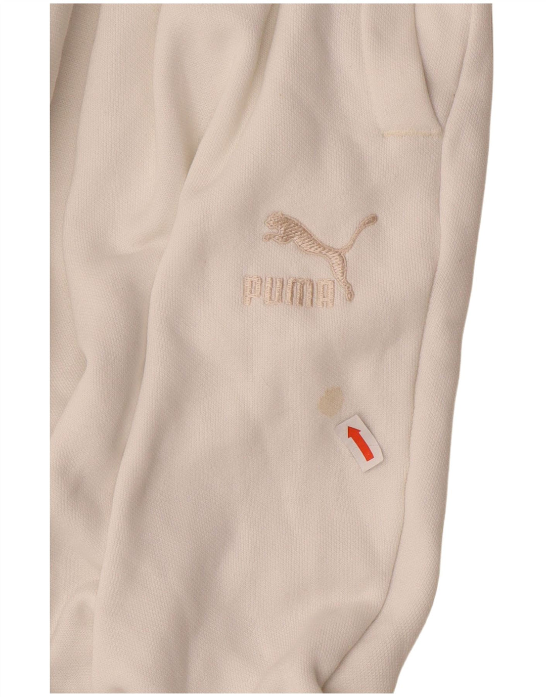 PUMA Herren-Trainingshose, Jogginghose, Größe L, weiße Baumwolle