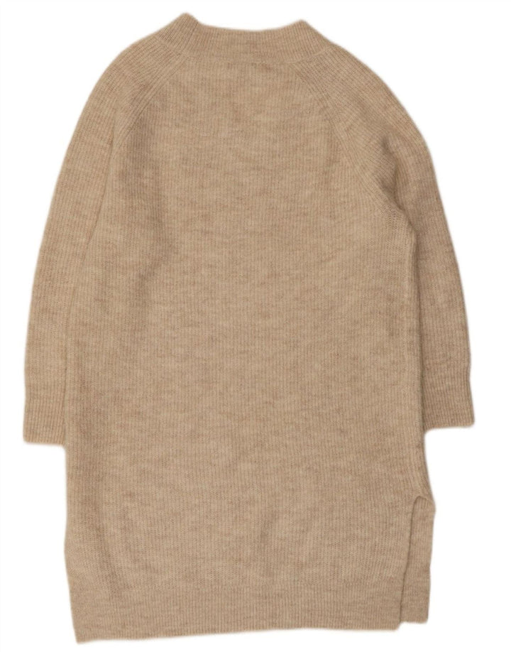 MONSOON Damen-Pulloverkleid mit lockerer Passform, UK 14, Mittelbeige, Acryl