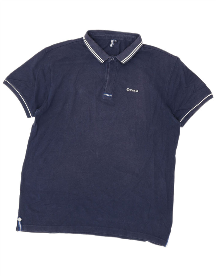 Colmar Herren Poloshirt XL Marineblau Baumwolle