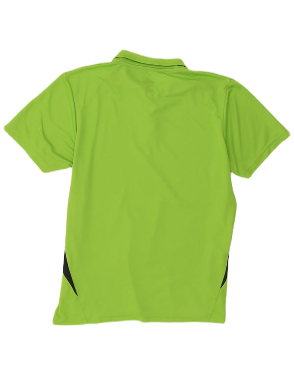 Adidas Damen Climalite Poloshirt UK 18 XL Grün Colourblock