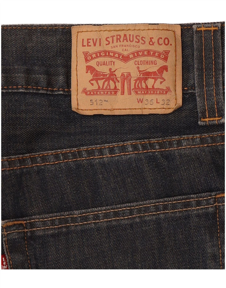 LEVI'S Herren 512 Bootcut Jeans W36 L32 Blau