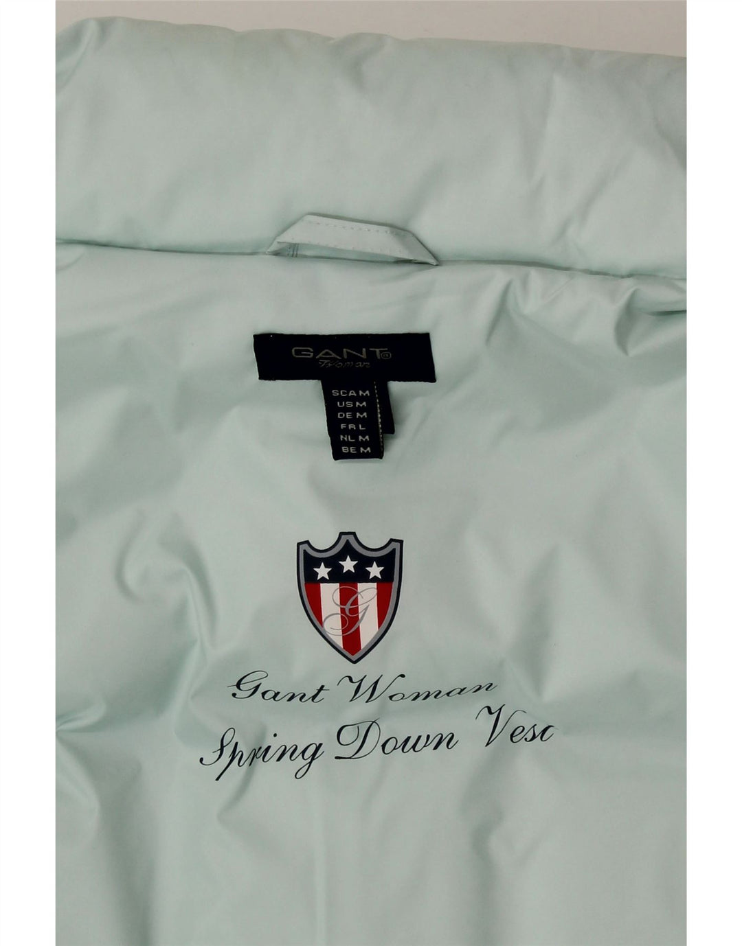 GANT Damen Wattierte Weste UK 14 Medium Türkis Polyester