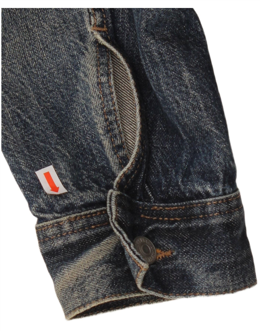 SISLEY Mens Denim Jacket UK 40 Large Blue Cotton