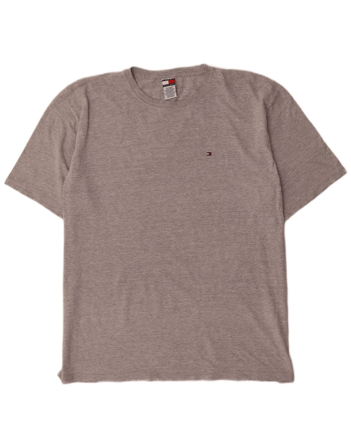 Tommy Hilfiger Herren T-Shirt Top XL Grau Baumwolle