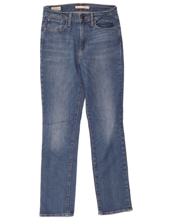 Levi's Damen 724 High Rise Straight Jeans W29 L30 Blaue Baumwolle