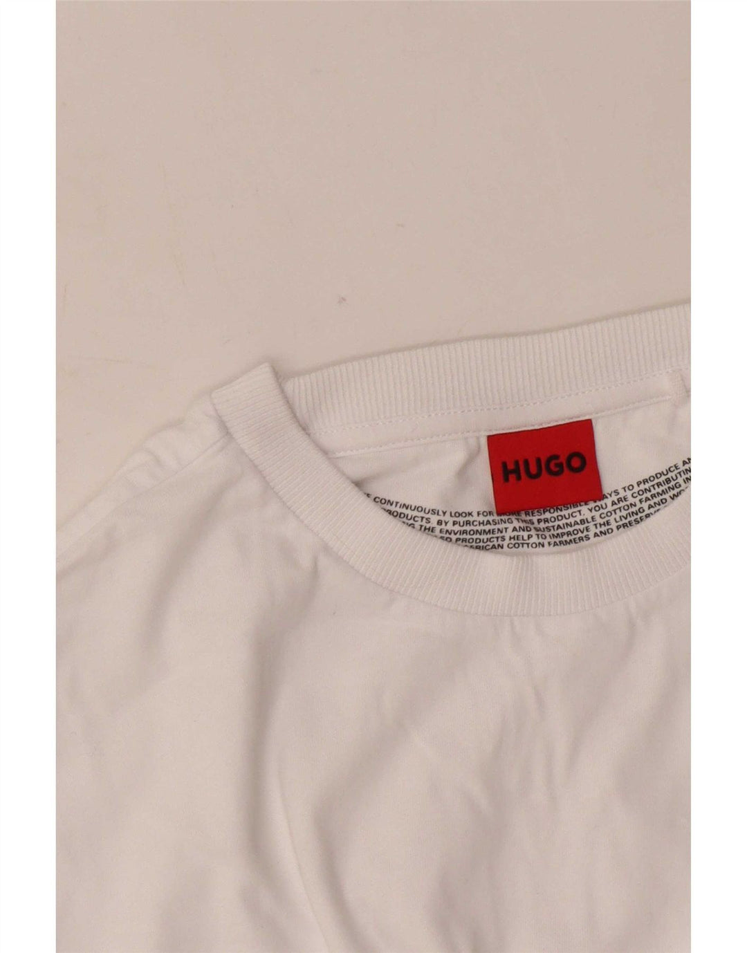 Hugo Boss Herren T-Shirt mit Grafik, Mittelweiß