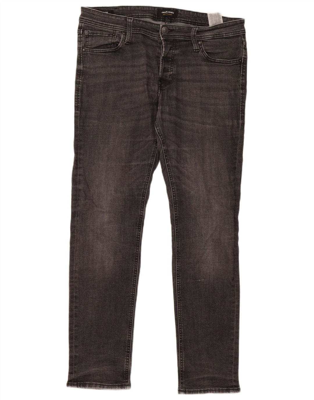 JACK & JONES Herren GLENN Slim Jeans W34 L32 Graue Baumwolle