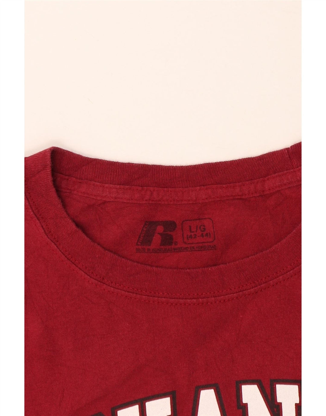 Russell Athletic Herren Arkansas Razorbacks Grafik-T-Shirt-Oberteil, Größe L, Rot