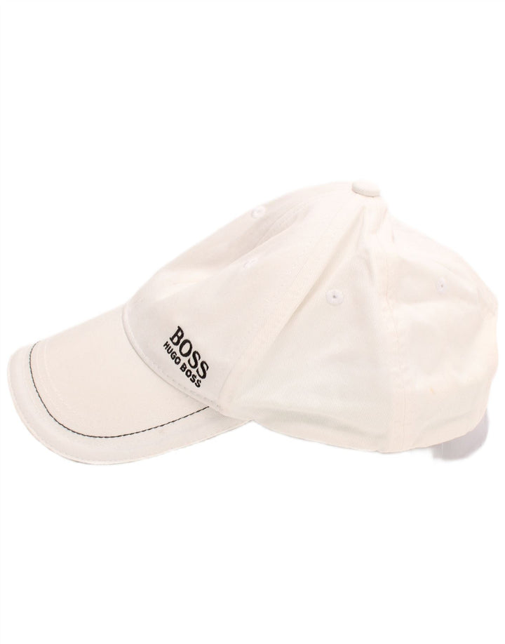 Hugo Boss Herren-Baseballkappe mit Grafik, Einheitsgröße, weiße Baumwolle