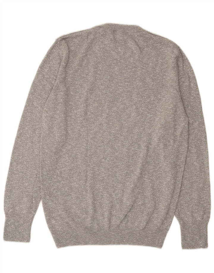 Scotch & Soda Herren-Pullover mit Rundhalsausschnitt, groß, grau meliert