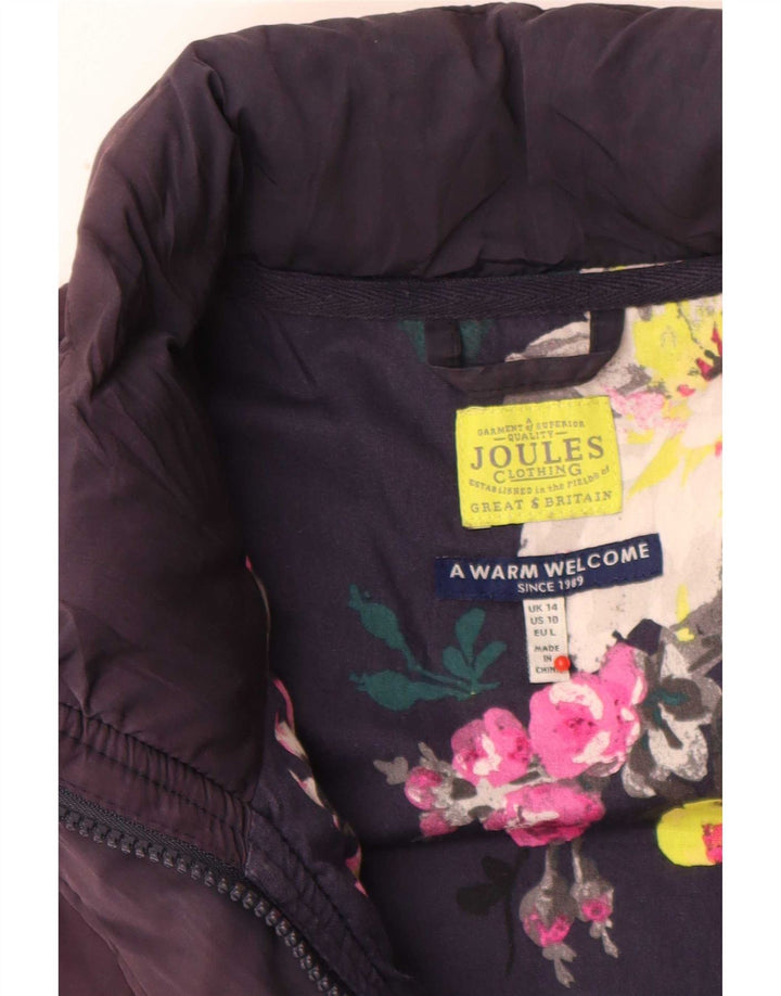 Joules Damen Wattierte Weste UK 14 Large Marineblau Polyester