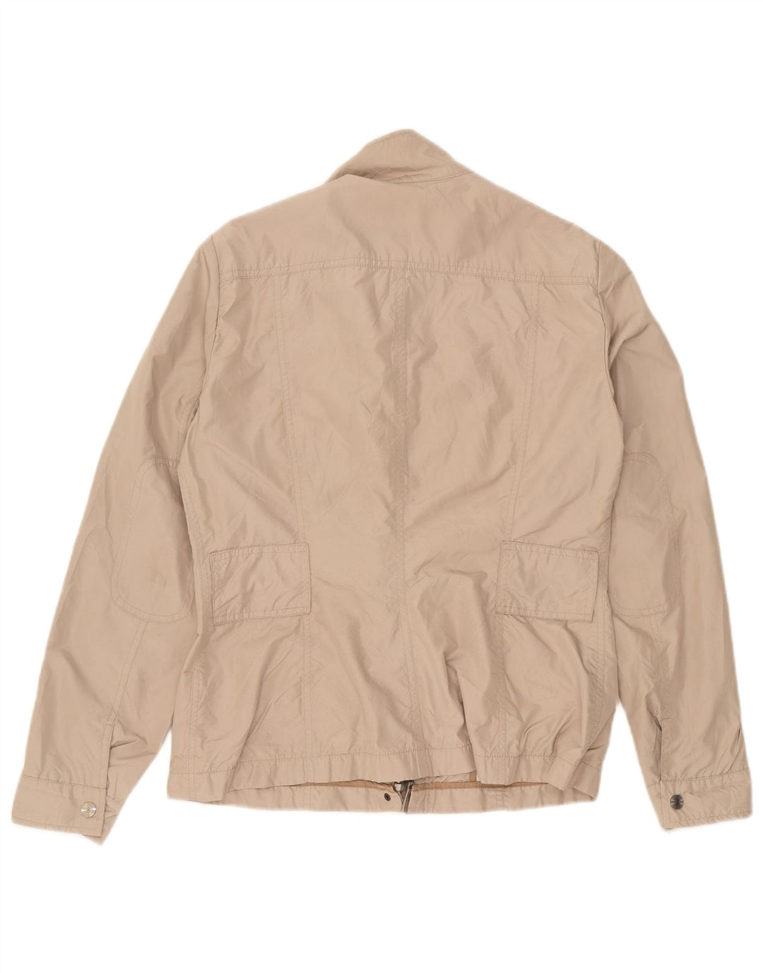 Zara Damen Utility-Jacke UK 14 Large Beige Baumwolle