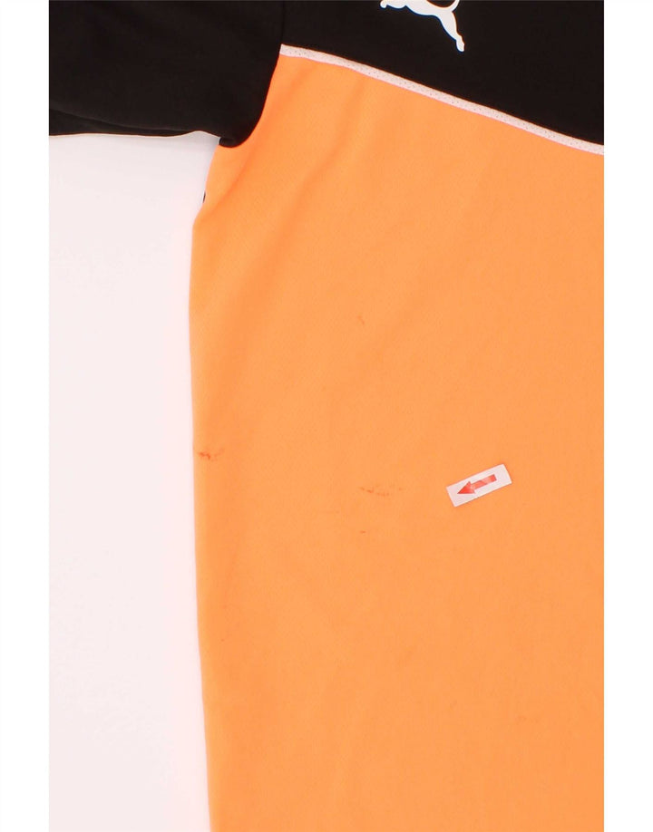 Puma T-Shirt für Jungen, 11–12 Jahre, schwarzes Colourblock-Polyester