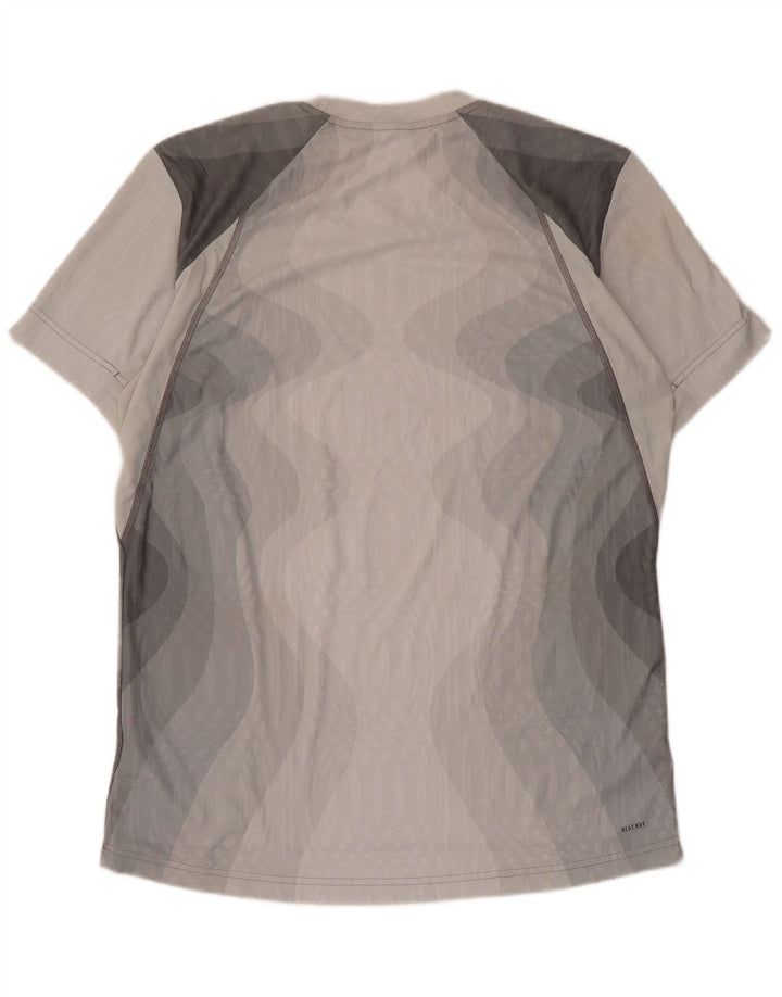 Adidas Herren T-Shirt Top Large Grau Tie Dye Polyester