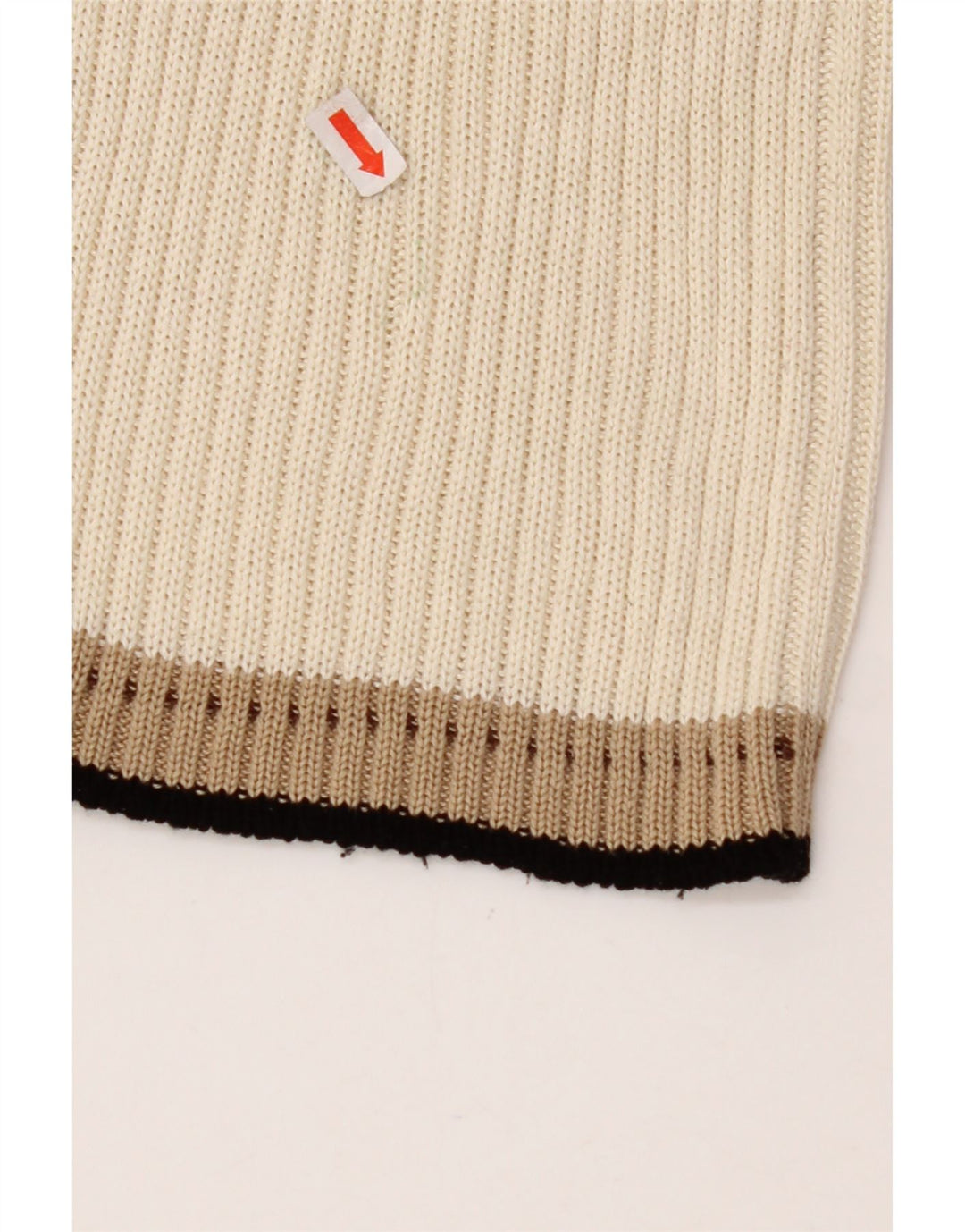 CERRUTI 1881 Damen-Cardigan-Pullover UK 12 Mittelweiße Baumwolle