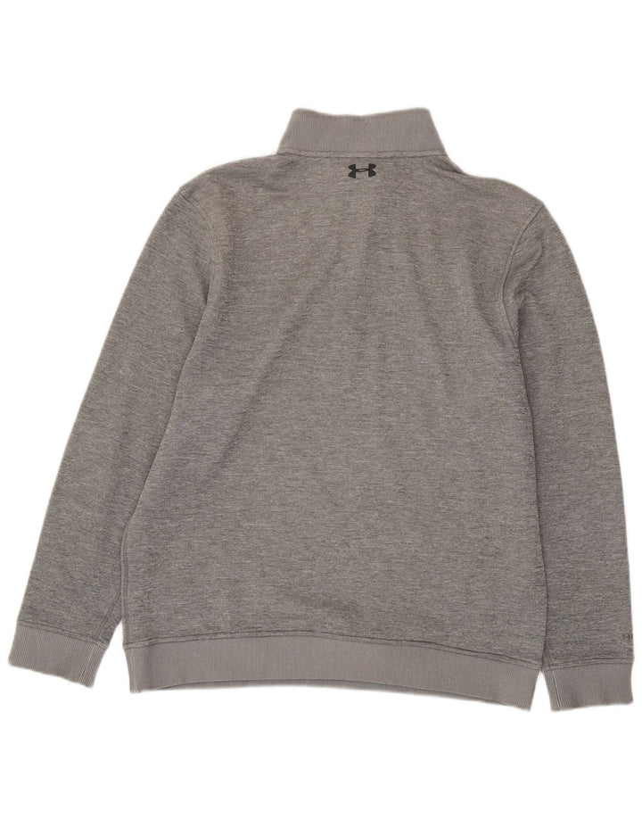 Under Armour Herren-Sweatshirt „Cold Gear“ mit Reißverschluss, Größe L, grau gefleckt