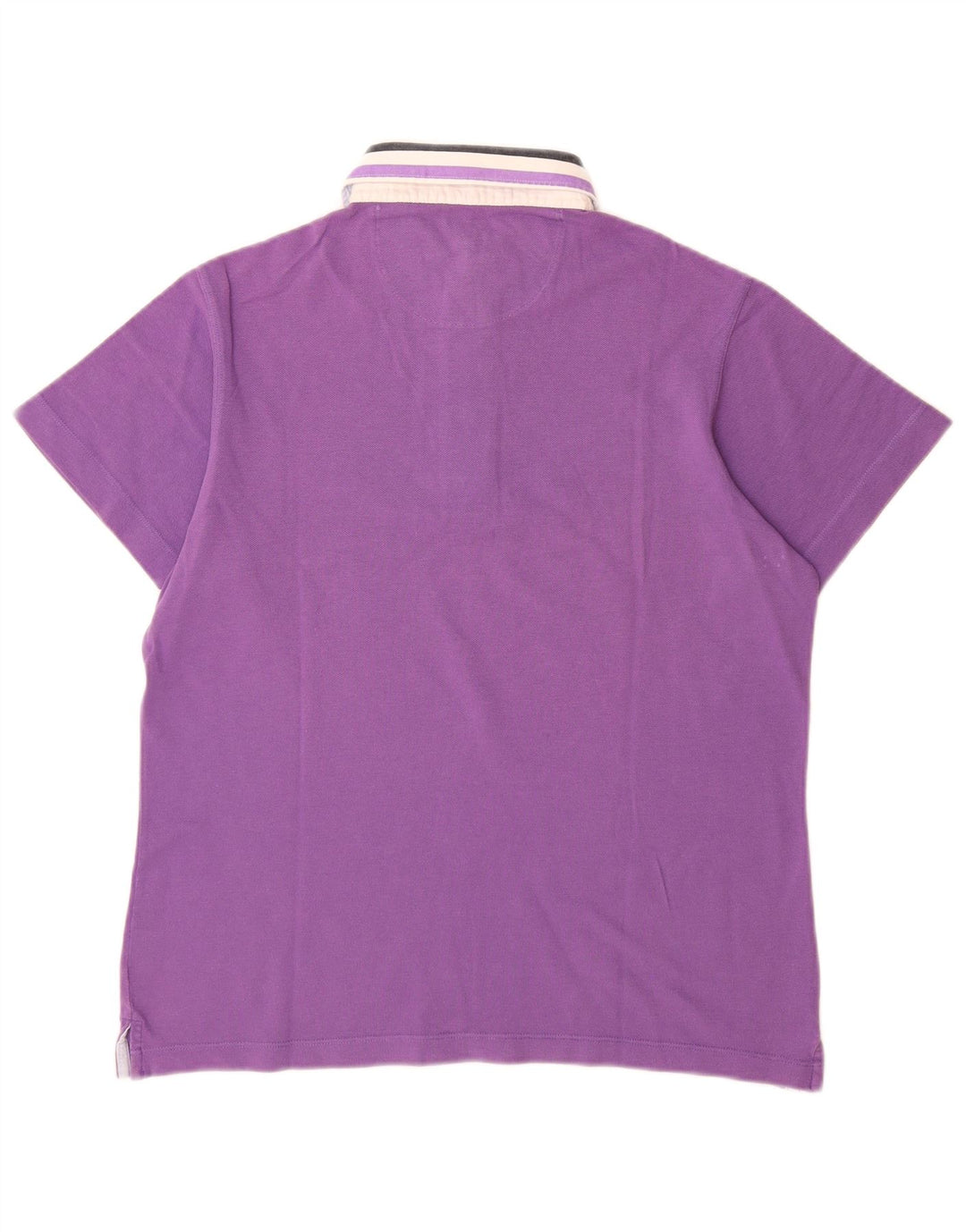 Harmont & Blaine Herren-Poloshirt aus mittelvioletter Colourblock-Baumwolle