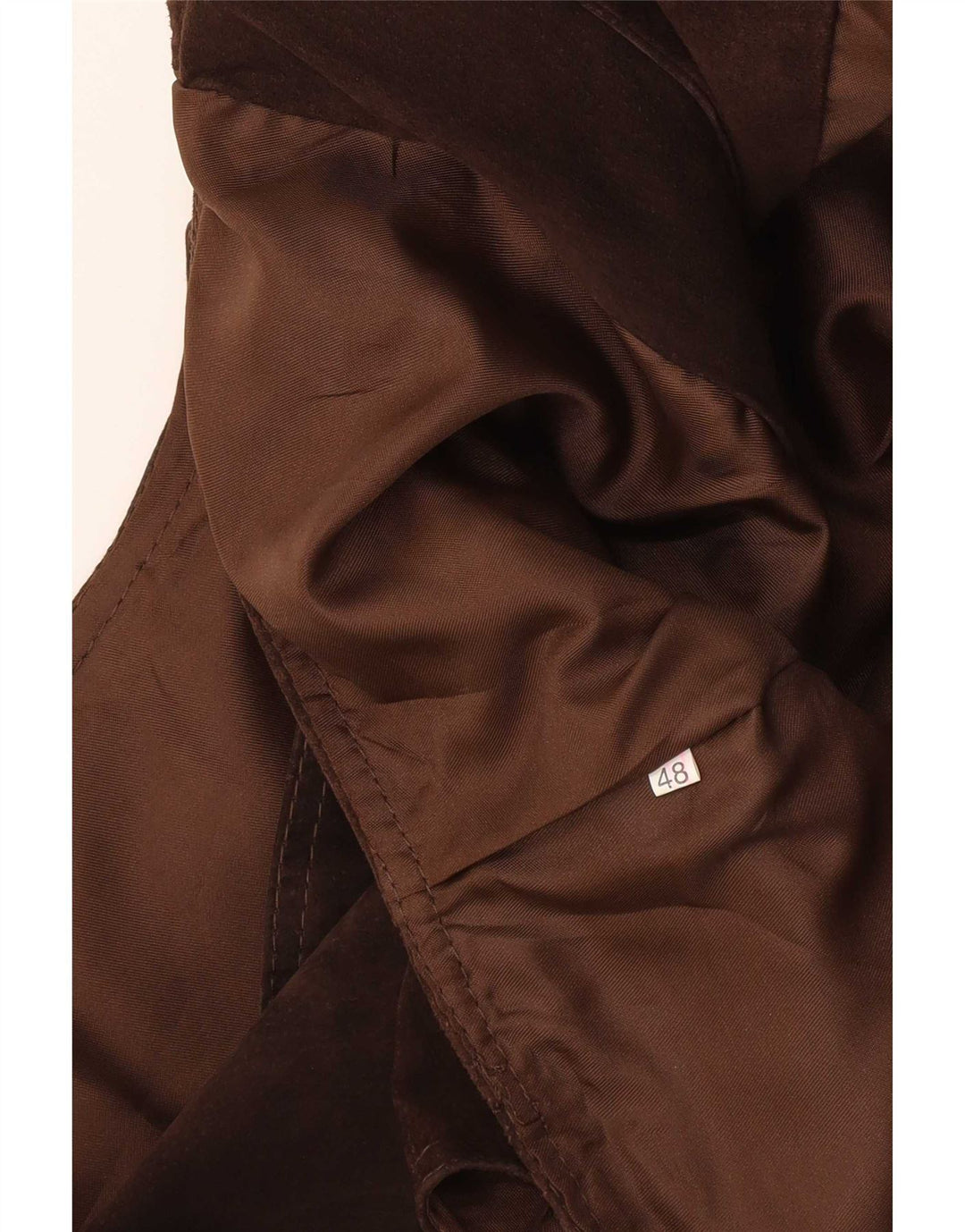 Vintage Damen Wildlederweste IT 48 XL Braun