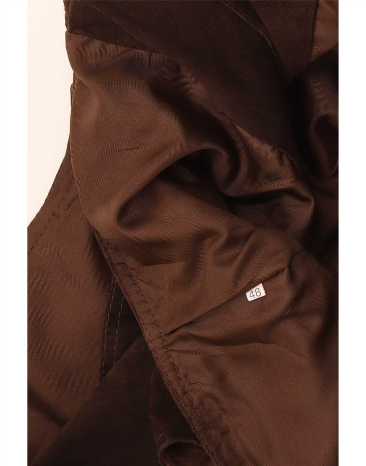 Vintage Damen Wildlederweste IT 48 XL Braun