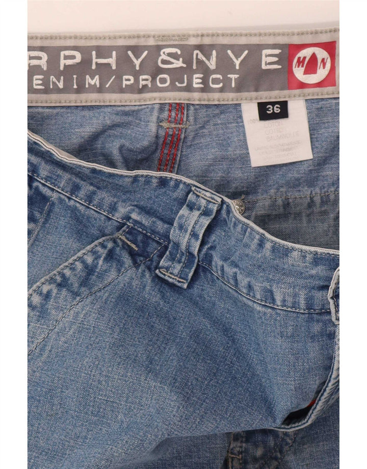Murphy & Nye Herren Straight Jeans W36 L31 Blaue Baumwolle