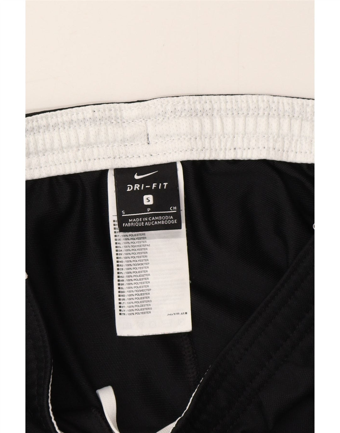NIKE Herren Dri Fit Trainingshose, Größe S, Schwarz, Farbblock-Polyester