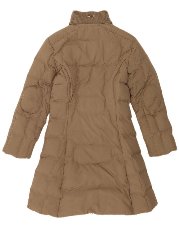 Napapijri Wattierter Damenmantel UK 10 Small Braun Polyester