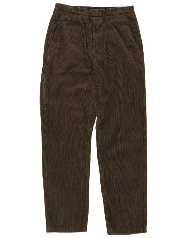 Carhartt Damen Straight Cargo Cordhose XS W25 L27 Khaki Baumwolle