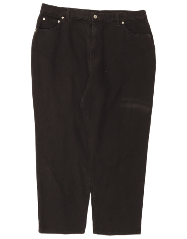 Marks & Spencer Damen Tapered Freizeithose UK 20 2XL W38 L26 Schwarz