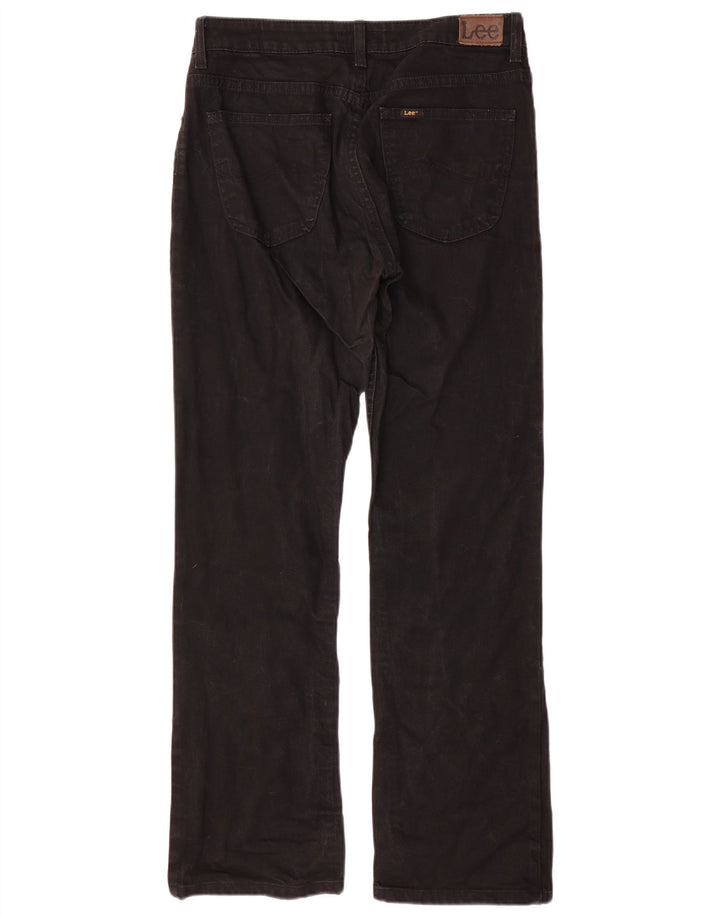 LEE Damen Cameron Bootcut-Jeans mit hoher Taille, W33, L33, Schwarz