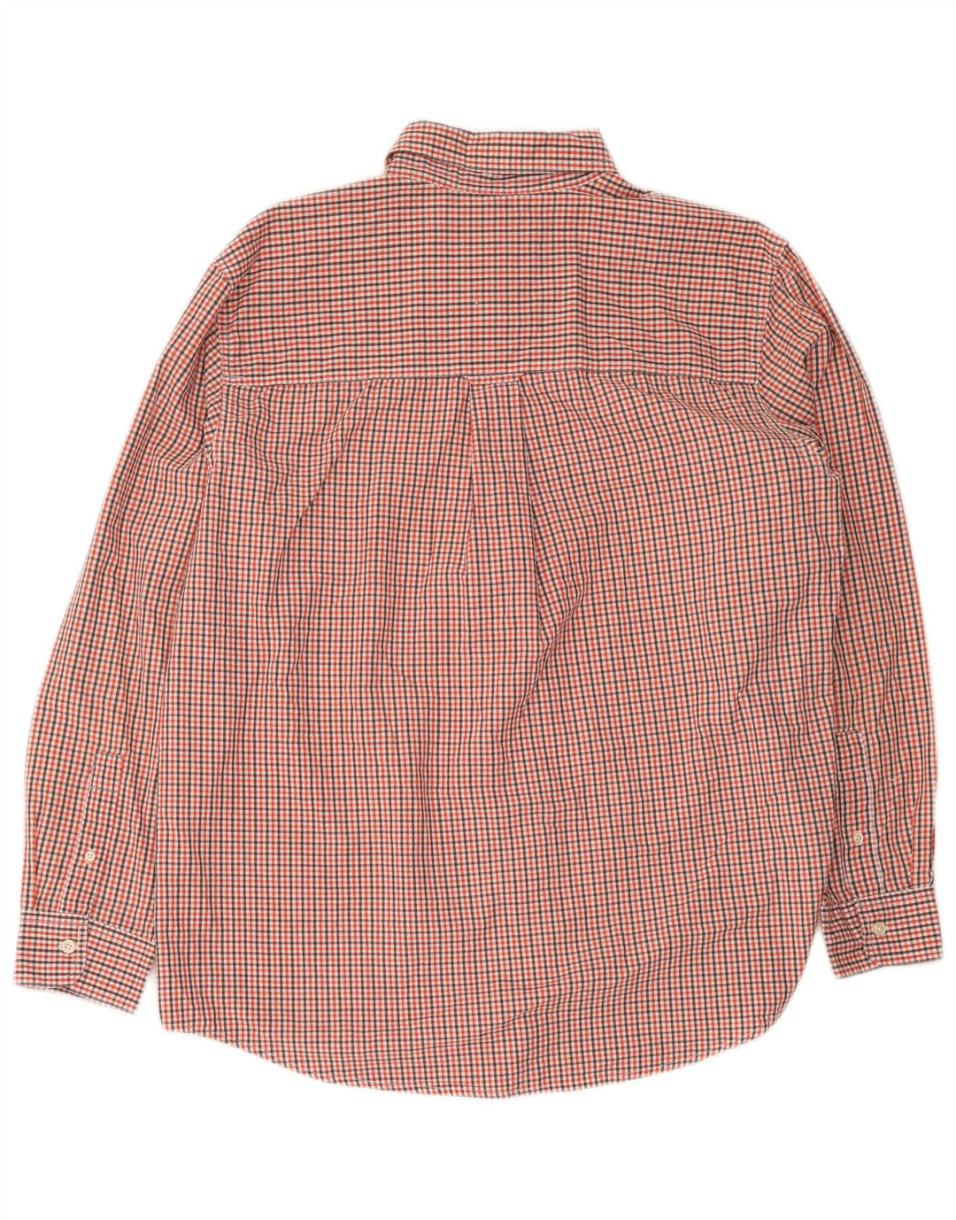 Chaps Herren-Hemd, pflegeleicht, groß, rot, Gingham-Baumwolle