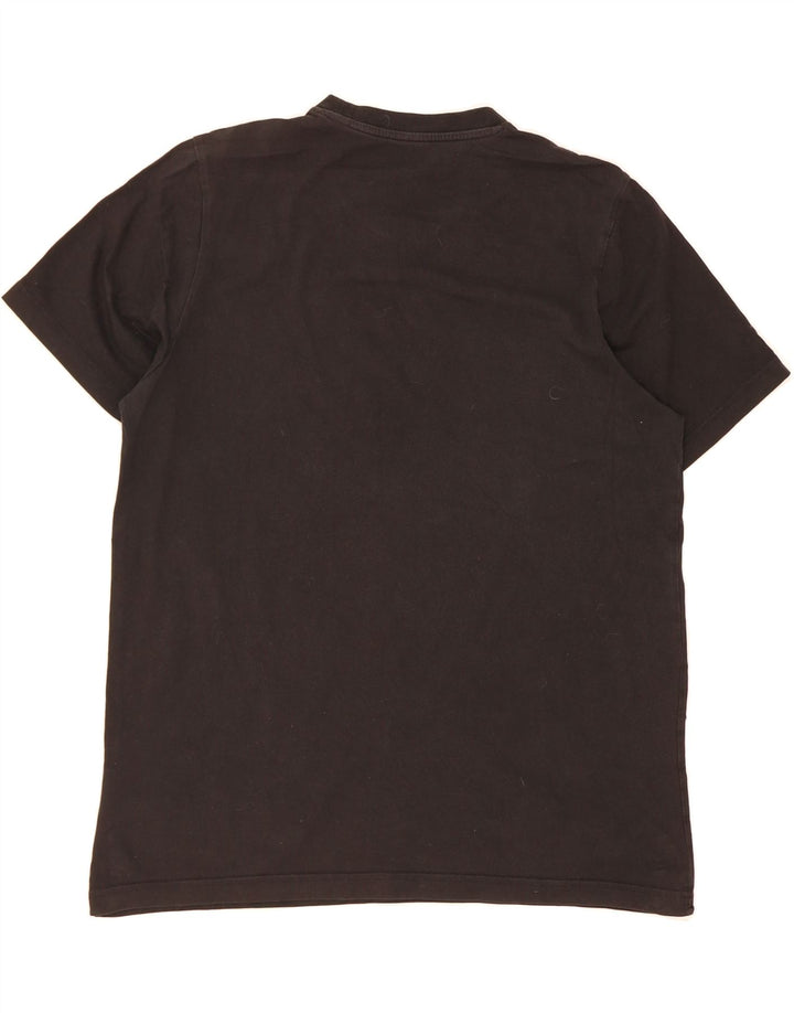 ADIDAS Mens Graphic T-Shirt Top Medium Black Cotton Vintage Adidas and Second-Hand Adidas from Messina Hembry 
