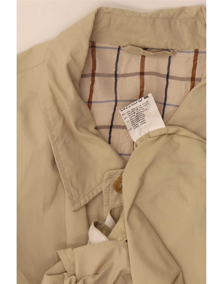 Aquascutum Herren Trenchcoat IT 50 Large Beige Polyamid
