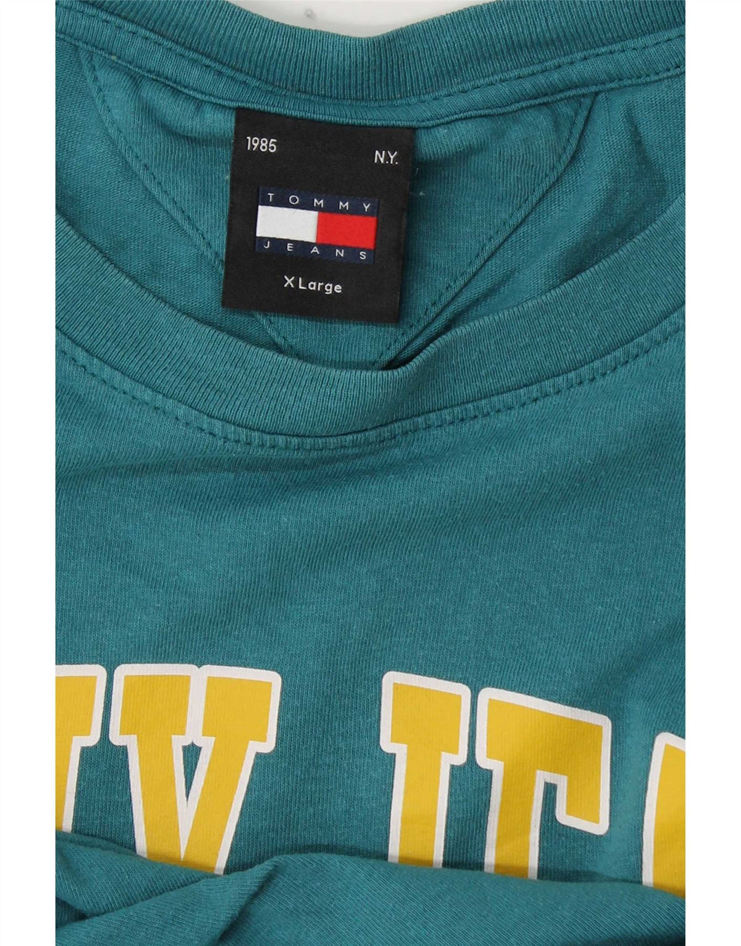 Tommy Hilfiger Herren T-Shirt mit Grafik, XL, Blau