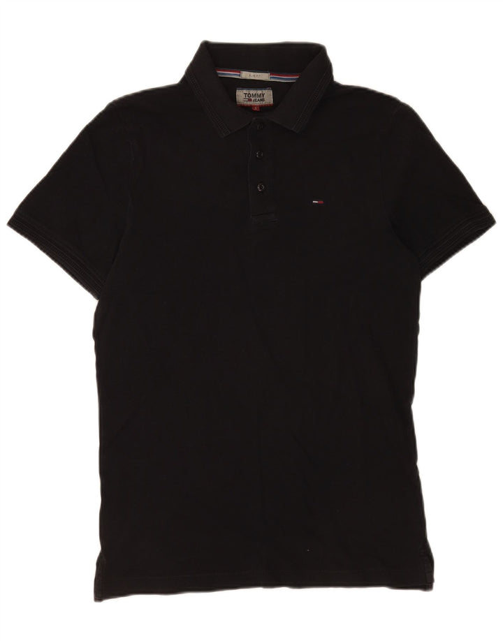 Tommy Hilfiger Herren Slim Fit Poloshirt Small Schwarz